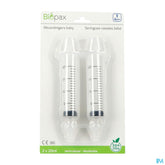 Biopax Seringue Nasale Bebe 4m+ 2x20ml + 2 Embouts